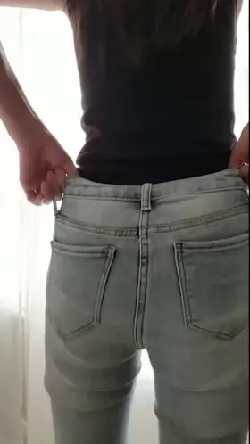 Second gif. I hate wearing pants, but sometimes it's unavoidable lol