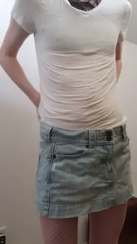 A quick cute outfit for tomorrow! You think people will notice under my skirt...?