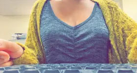 [F]Being naughty at work imagine my Titts bouncing while you fuck me 💦💦