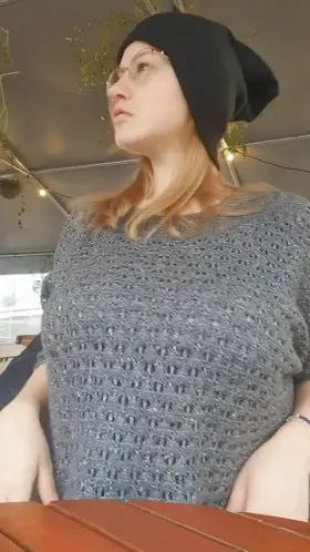 A challenge, like showing off those big boobs of mine in a restaurant garden, always gets my adrenaline and endorphins up.