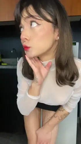 Would you fuck me before or after removing my skirt?