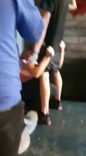 Entertaining a crowd..