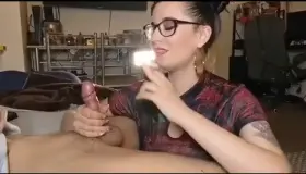 Sexy smoking blowjob