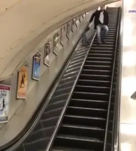 HMFT after I fuck around on an escalator.