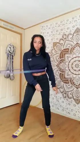 Hooping gets my clothes off.