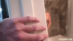 Sheena Ryder stepmom being watched in the shower