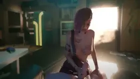 Judy Giving A Handjob (FatCat17) [Cyberpunk 2077]