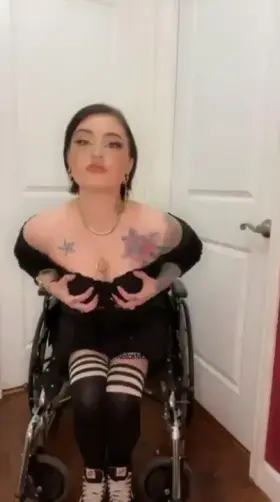 Any love for a goth slut in a wheelchair 😉