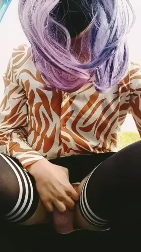 You voted for it and now my slave Ariane has no choice 😈 I sent her ass outside with the outfit that you have chosen 😇