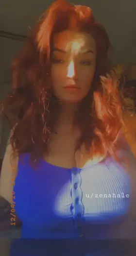 Working from home means no bra and letting the DDDs out for some vitamin D