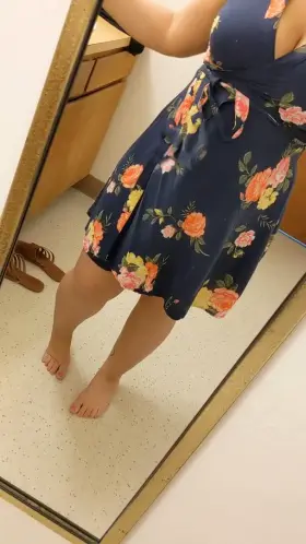 Wanna take a peak under my dress?