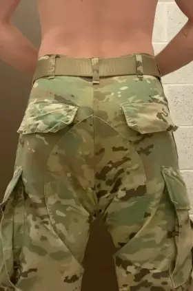 My butt doesn’t look good in the uniform but…