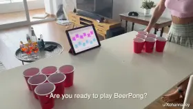 Do you like to play Beer Pong with a hot girl?😜