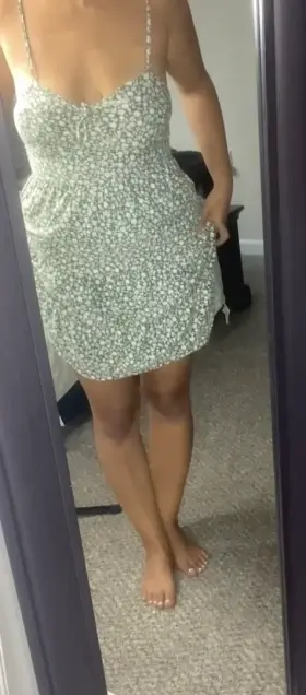 Fully naked under my sundress for easy access
