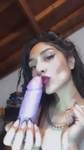 My purple cock is so hungry for a slutty Beta ass to ruin.. Who offers? [domme]