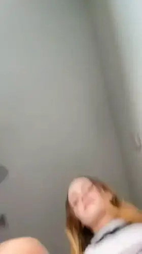 Cute cheerleader rubs her pussy