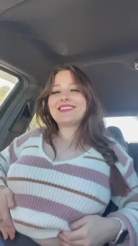 Natural tits 🥵 Car flashing [10:23]