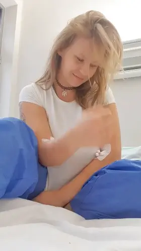 How do my boobs look in a hospital outfit?