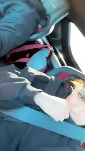 In my car thinking about the hot guy who just said hi to me ;)