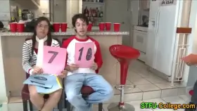 College party teens strip