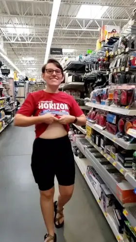 Flashing at the store