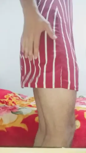 Do you think that my wife's clothes looks good on me? DM me if this make you hard.