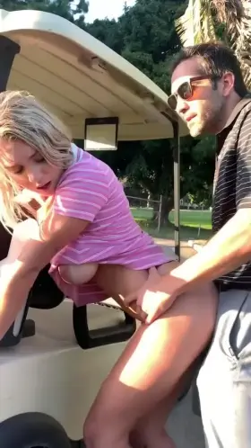 Busty Gabbie Carter Gets Creampie On The Golf Field
