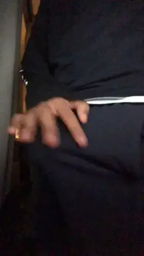 pulling out my hairy cock for you