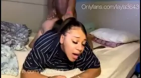 Drilling her ass into the mattress