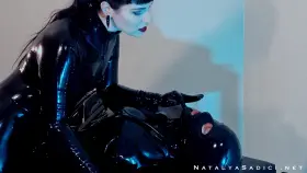 It’s not just about being totally covered in shiny head to to rubber. She will envelope ALL your senses.