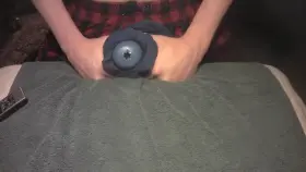 Humping the cum out of my stroker after a huge, moaning cumshot