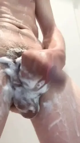 In the shower and on your knees