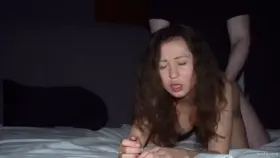 Hot Petite Babe Gets A Facial After Doggystyle Fuck