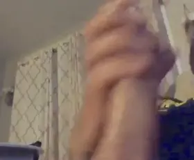 Stroking my massive fat oiled cock 😈🍆