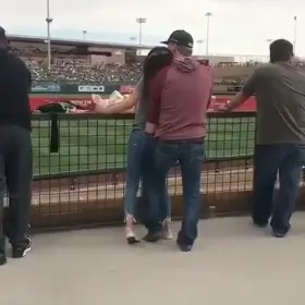 Dude Fingers Drunk Girlfriend During A Match