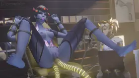 Mercy experiments on Widowmaker (Dreamrider, Evilaudio) [Overwatch]