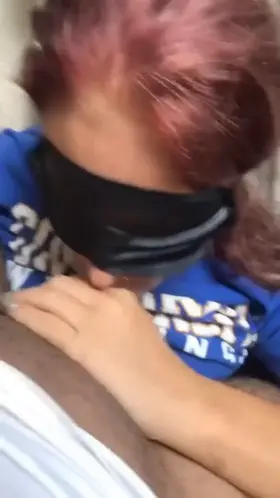BBC Blindfolded Blowjob