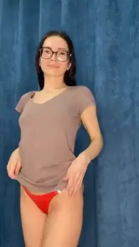 I hope you like petite girls with glasses and small tits 😅😘