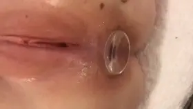 New plug being slowly removed