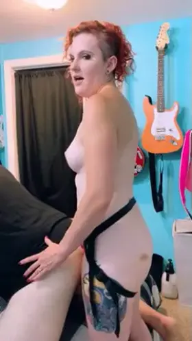 Is it bad i get turned on watching myself in the mirror while i peg him? Lol