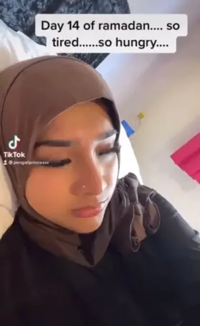 When Islamic woman get hungry during Ramadan her husband won’t feed so she results to getting outside help from nonbeliever