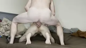 A cock in my ass and a dildo in my pussy