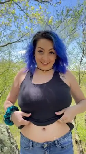 Gotta make sure my boobs have enough fresh air during a hike