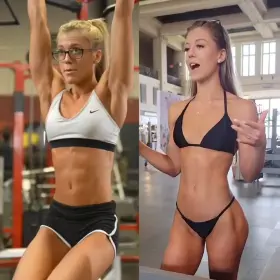 Emily Fenton works hard for her body