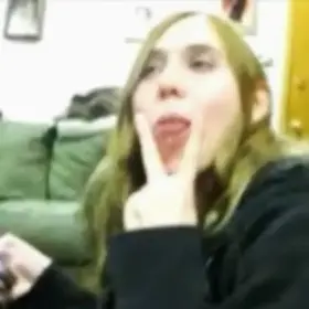 Kissing with just tongues flicking