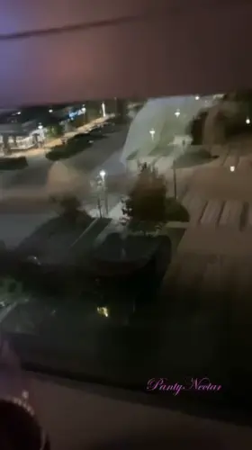 Hubby enjoying the show