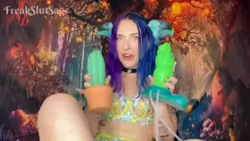 my new primal hardwere toys are AMAZING 🤩 i fuck both my holes with an inflatable dragon dildo & a cactus toy, and they left me totally gaped 👅🐲🌵🧚🏻