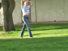 Young Gianna Michaels Flashing Her Boobs On The Street