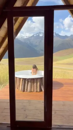 Spa day in the Andes 🥰