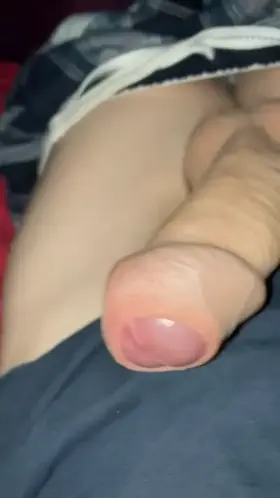 Showing off my thick cock head